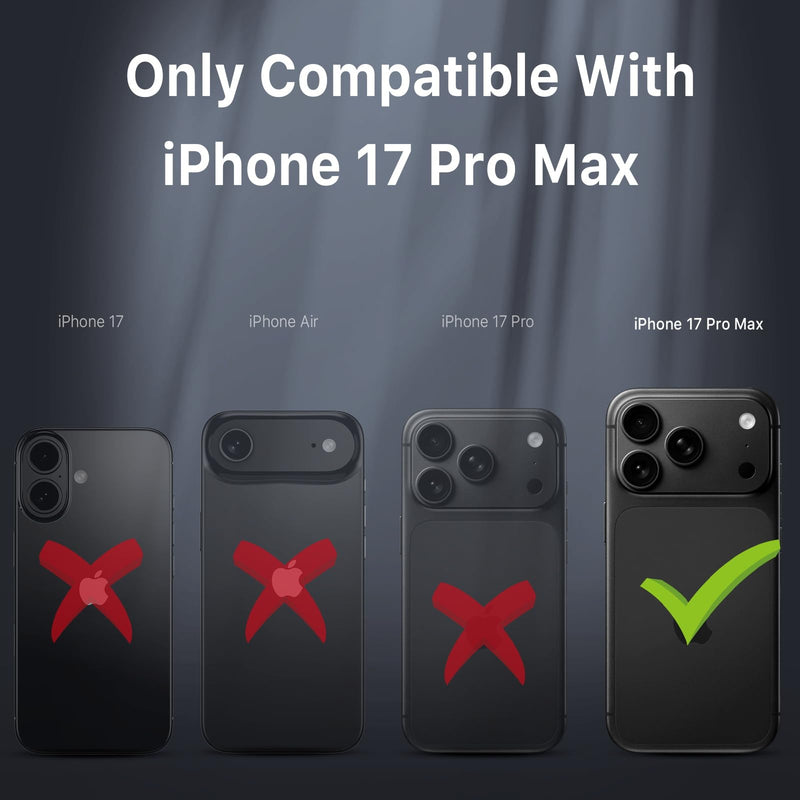 M MYBAT PRO for iPhone 17 Pro Max Case with Belt Clip Holster Black | Maverick Series 17 Pro Max Case[Compatible with Magsafe] w/Screen Protector,with 360°Rotating Kickstand,Heavy Duty Protection