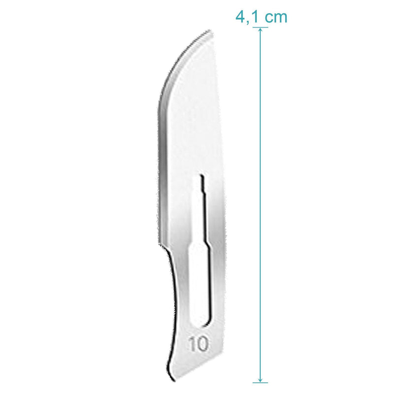 May Set of 60 Sterile Disposable Scalpel Blades - Sample Set Fig. 10-15 Carbon Steel - Precision Blades for Crafts, Model Making, Foot Care, Dermaplaning - Fits Handle No.3