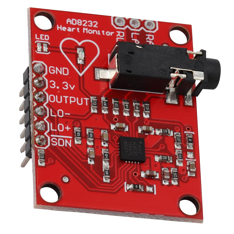 Heevhas ECG Module AD8232 ECG Measurement Pulse Heart Rate Monitor Module Kit ECG Monitoring Sensor with Cable