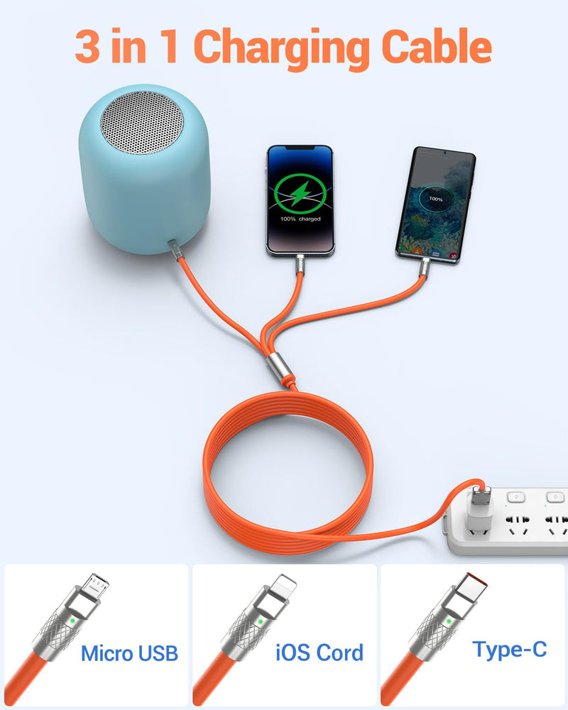 [AUSTRALIA] - BLAVOR 20000mAh Solar Charger Power Bank PD 18W QC3.0 Fast Charging with 4 Foldable Panels (Orange) Plus 3 in 1 Multi Charging Cable 4FT 