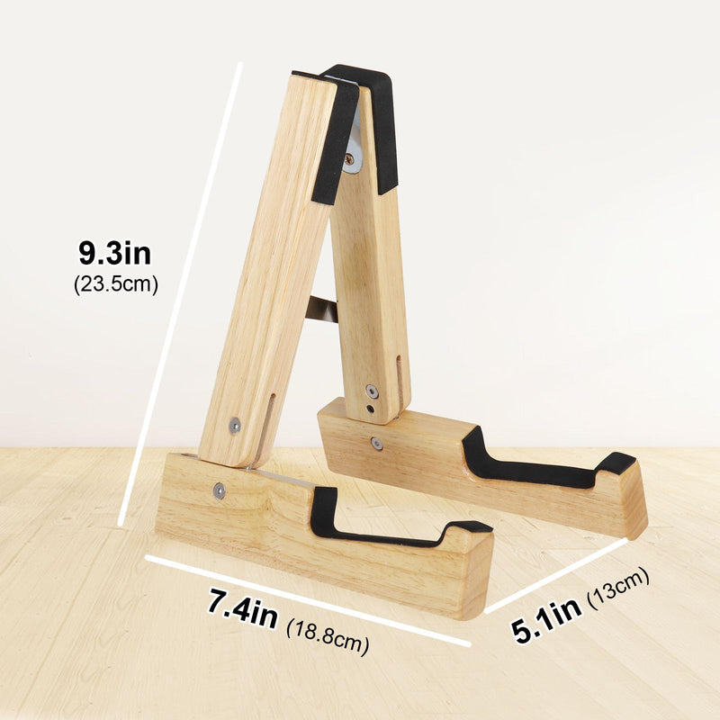 [AUSTRALIA] - Mr.Power Oak Violin Stand with bow holder, Wood Soprano Ukulele Floor Stand, Portable A-Frame Folding Music Holder for Viola Small Guitar Musical Instrument, for Concert Home Studio Exhibition 