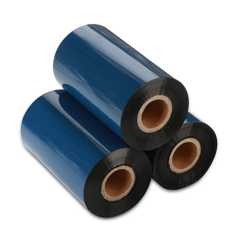 CYTTR Thermal Transfer Ribbon - Premium Resin-Enhanced Wax - 4.33" x 984" (110mmx300mm) 1 Inch core Ink Outside Compatible for Zebra Datamax Sato TT Printers (1 Roll)