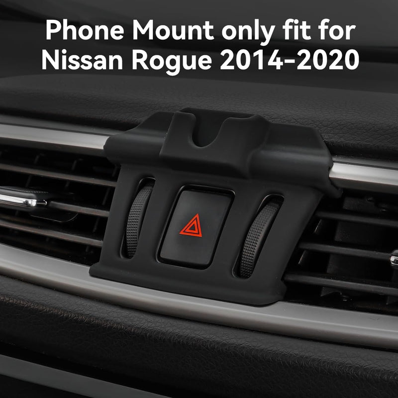 BEHAVE Magnetic Phone Holder for Nissan Rogue 2014-2020,Phone Mount for Rogue Cell Phone Cradles,Compatible with Magsafe Phone Mount Car Vent Stand Fit for iPhone and All Phones Black,Fit for Rogue 2014-2020