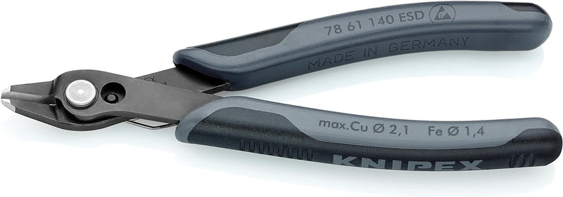 [AUSTRALIA] - Knipex 78 61 140 ESD" Super-Knips Dissipative Diagonal Cutter, Multi-Colour, 140 mm 140 cm Burnished Standard packaging 