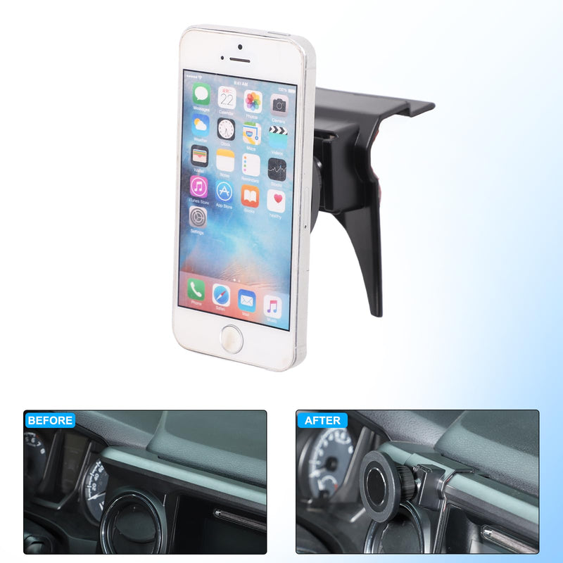 CHEAYAR Car Phone Holder Mount Compatible with Toyota Tacoma 2016-2023 Center Console Dashboard Air Outlet Handsfree Phone Mount Magnetic Phone Mount Dash Clip Accessories (Position A) Position A