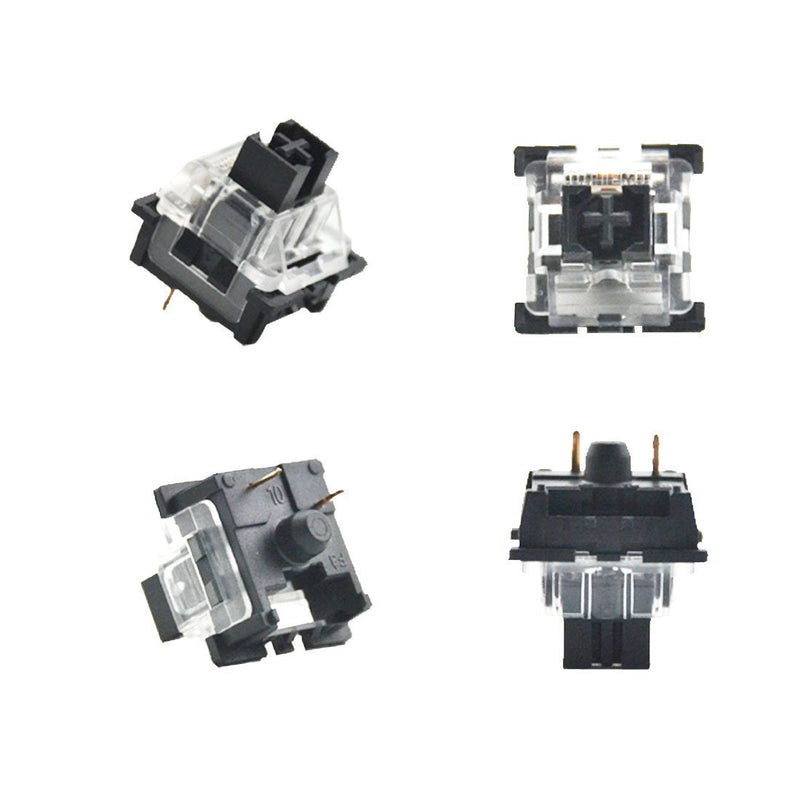 OUTEMU (Gaote) Keyboard Switch 3 Pin Keyswitch DIY Replaceable Switches for Mechanical Gaming Keyboard (20 PCS) (Black) Black