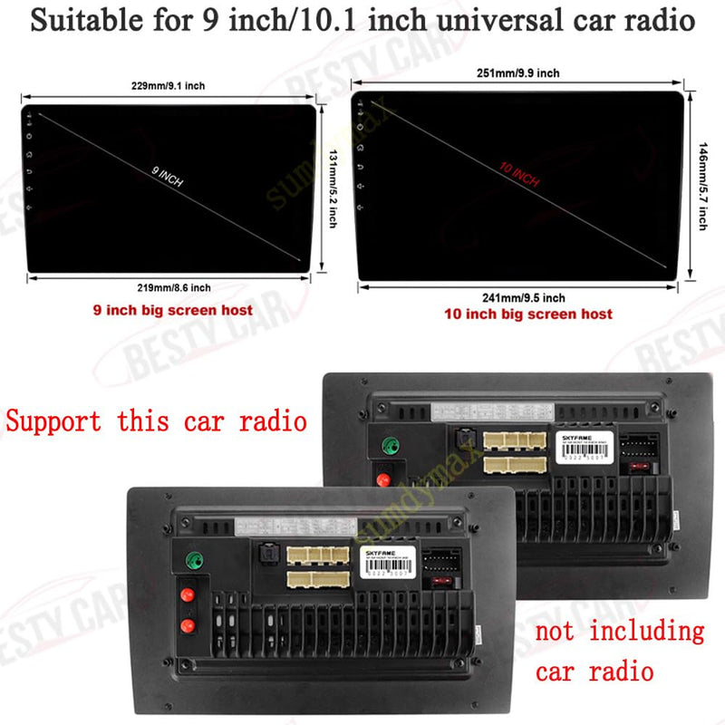 9'' Car Radio Stereo Dash Install Kit Fascia Panel Trim fits for KIA K5 Optima 2011-2016 Left Hand Drive Installation Aftermarket Stereo Headunit