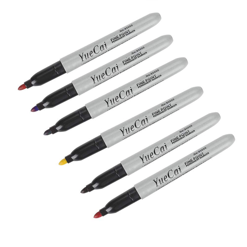 6 Piece Set Piercing Skin Marker Pen Permanent Makeup Body Art Beauty Tool Skin Pens 6 Piece Set Skin Pen Sk The Can Tattoo Ink