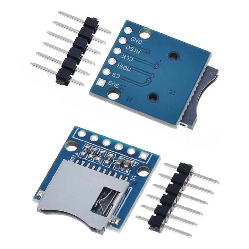 ANMBEST 10PCS Micro SD SDHC TF Card Adapter Reader Module with SPI Interface Level Conversion Chip for Arduino