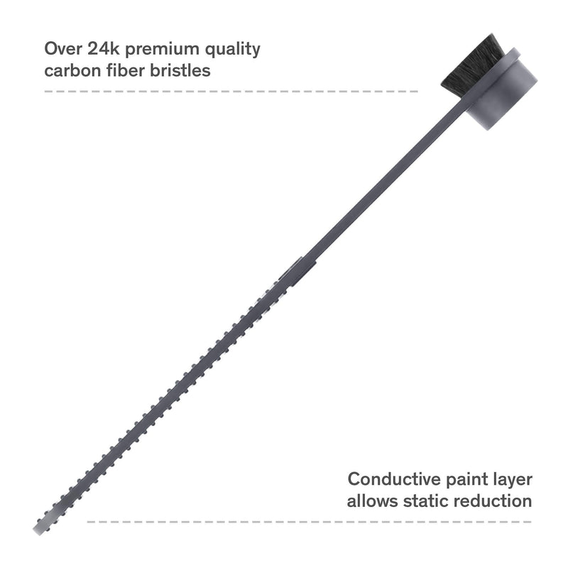 Stylus Cleaner Brush - Carbon Fiber Anti-Static Stylus Brush for Turntable Needle Cleaning