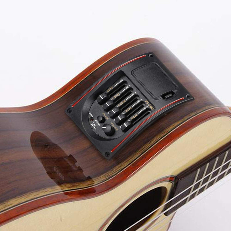Acoustic Guitar Pickup, Guitar Preamp, 5 Band Electric Digital Equalizer Pickup with LCD Display