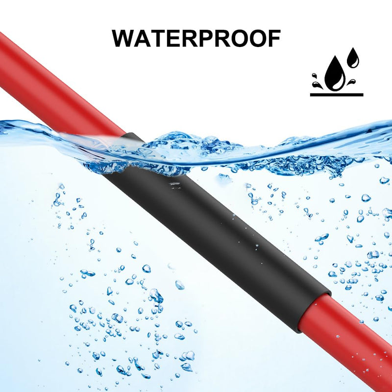 [AUSTRALIA] - Pack of 2 4:1 Heat Shrink Tubing, Heat Shrink Tubing, Waterproof, Diameter 24 mm & 2 m Length, Heat Shrink Tube with Adhesive, Heat Shrink Tube Black (Red) for Cable Insulation, Marking, Cable 4:1 Ø24mm & 2m 
