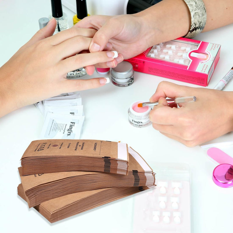 [AUSTRALIA] - WeddHuis Sterilisation Bags Pack of 100 Self-Sealing Bags for Cosmetics and Nail Tools (100 x 200 mm) 100x200 mm - 100pcs 