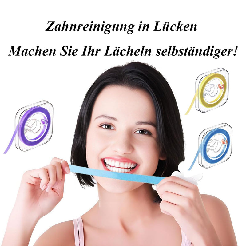 [AUSTRALIA] - Tooth Sandpaper 3 Volumes Dental Polishing Strips Tooth Sandpaper for Spaces Tooth Belt 4 mm x 6 m Tartar Remover Human for Deep Cleaning Oral Hygiene 