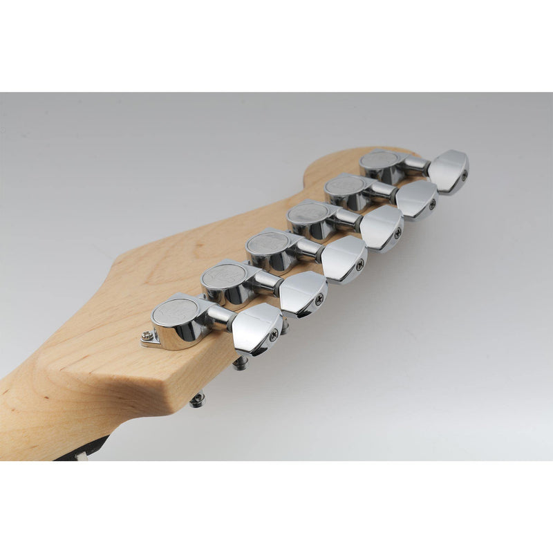 [AUSTRALIA] - Wilkinson WJN07 6 inline EZ-LOK Guitar Tuners Machine Heads 19:1 Ratio Tuning Pegs Keys for Fender Strat Stratocaster Tele Telecaster Electric Guitar, Chrome 