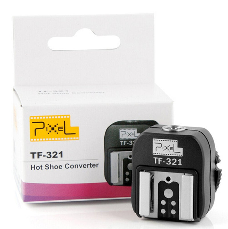 Pixel e-TTL Flash Hot Shoe Adapter with Extra PC Sync Port for Canon DSLRs and Flashguns