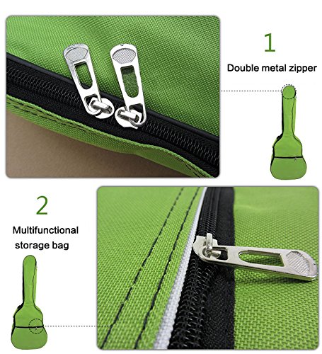 [AUSTRALIA] - HOT SEAL 5MM Sponge Waterproof Durable Colorful Conventional Guitar Case Bag with Storage (For 40&41 Inch, Black) For 40&41 Inch 