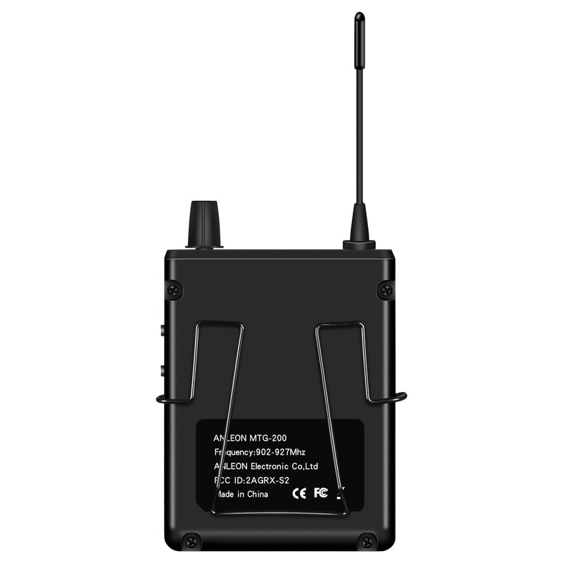 ANLEON MTG-200 Wireless Tour Guide & Language Interpretation System 915Mhz (1 Transmitter 1 Receiver) 1 Transmitter 1 Receiver