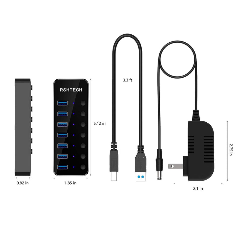 4 Port Powered USB 3.0 Hub +7 Port Powered USB 3.0 Hub