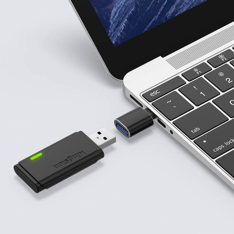 6 Pack USB C to USB Adapter, USB Type C Male to USB A 3.0 Female OTG Adapter for iPhone 17 16 15 Pro Max, MacBook Pro, Flash Thumb Drive, iPad, Samsung Galaxy, XPS and More Type C Device (Black) Black