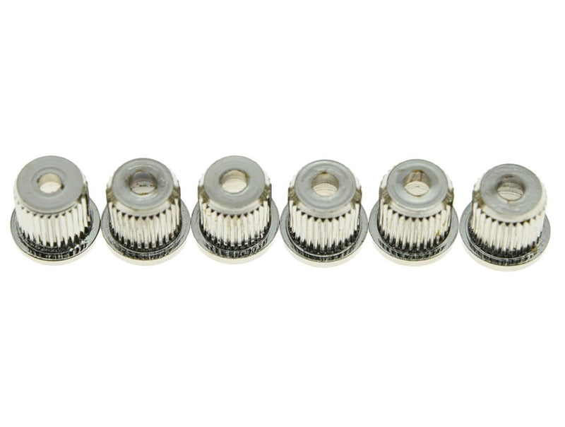 Dopro Set of 6 Nickel Guitar String Through Body 5/16" String Ferrules for American Standard Telecaster