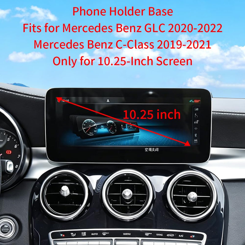 Car Phone Holder Mount for Mercedes Benz C-Class 2019-2021 / GLC 2020-2022 | [only for 10.25-Inch Screen] Accessories Magnetic Cellphone Stand, Cell Phones Navigation Charging Cradles,for Magsafe Magnet for Benz C-Class 2019-2021,GLC 2020-2022 10.25-in