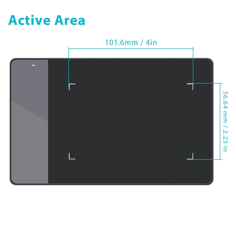 HUION 420 OSU Tablet Graphics Drawing Pen Tablet with Digital Stylus - 4 x 2.23 Inches