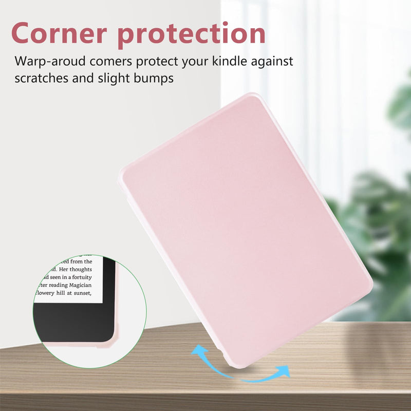 TaIYanG Case for 6" All-New Kindle (11th Generation 2022 Release), Lightweight Slim Smart PU Leather Cover for 6 inch Kindle 2022 e-Reader (Not Fit Paperwhite 11th Gen 2021) Pink
