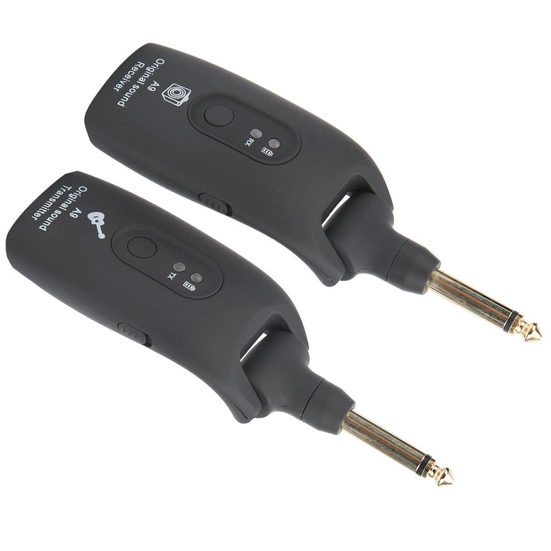 Guitar Transmitter Receiver,Guitar Musical Instrument Accessories, System USB Cable A9 2.4GHz (Black) Black