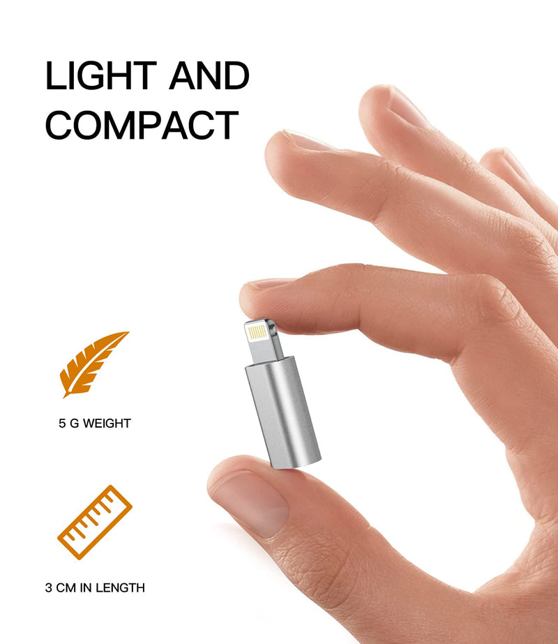 [AUSTRALIA] - Micro USB to Lightning Adapter（3 Pack）Fast Charging Data Transmission Converter Micro USB Female Cable to Lightning Male Connector Compatible for Iphone 13 12 11 Pro Max Mini Xr Xs X 8 7 6 Ipad 