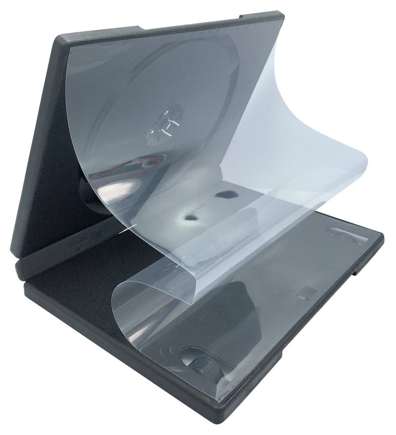 CheckOutStore (6) Premium Standard Single 1-Disc DVD Cases 14mm (Black) 6 Units Black
