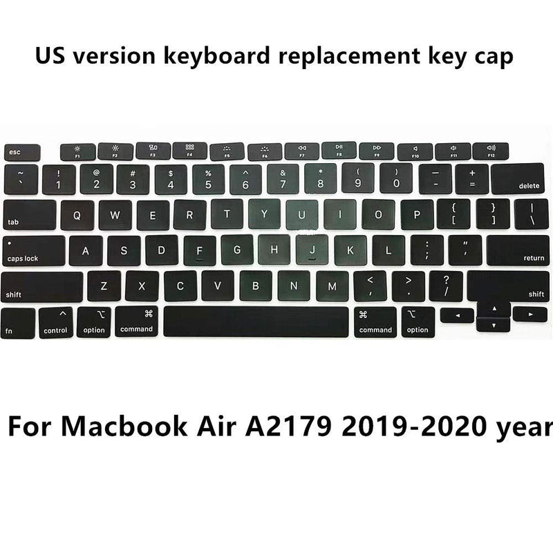 New Replacement Keyboard Keycaps Keys,Full Set of US Replacement Keycaps QWERTY for MacBook Air 13.3" A2179 2019 2020 Year EMC 3302