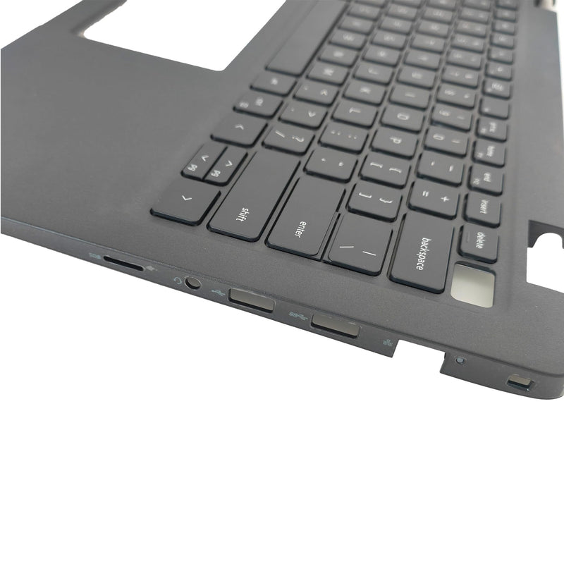 Non-Backlit Keyboard Palmrest for Dell Latitude 3420 E3420 | Upper Case Top Cover Replacement,Non-Backlit Keyboard,Black,P/N 4PX9K/04PX9K Black