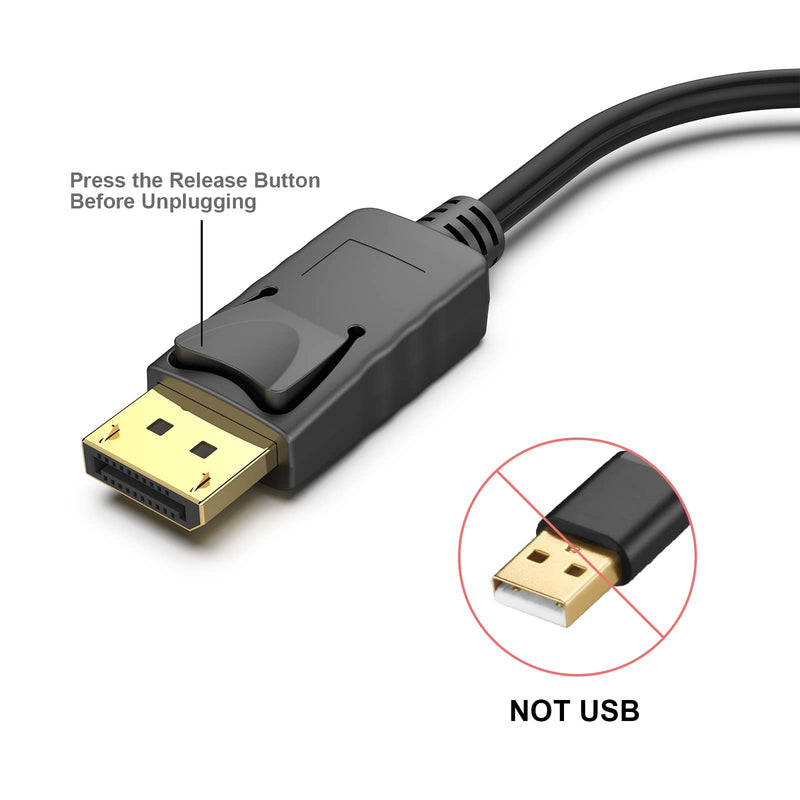 BENFEI 4K DisplayPort to HDMI Adapter 5 Pack, Uni-Directional | DP 1.2 Computer to HDMI 2.0 Screen Gold-Plated DP (Male to Female) Compatible with Lenovo Dell HP and Other Passive Black 4K 30Hz-5 Pack