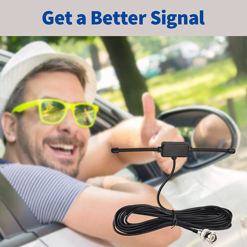 [AUSTRALIA] - Bingfu VHF UHF Car Truck Police Scanner Adhesive Mount Antenna Vehicle Ham Radio Amateur Radio Mobile Scanner BNC Male Dipole Antenna Compatible with Uniden Bearcat Whistler Radio Shack Radio Scanner 