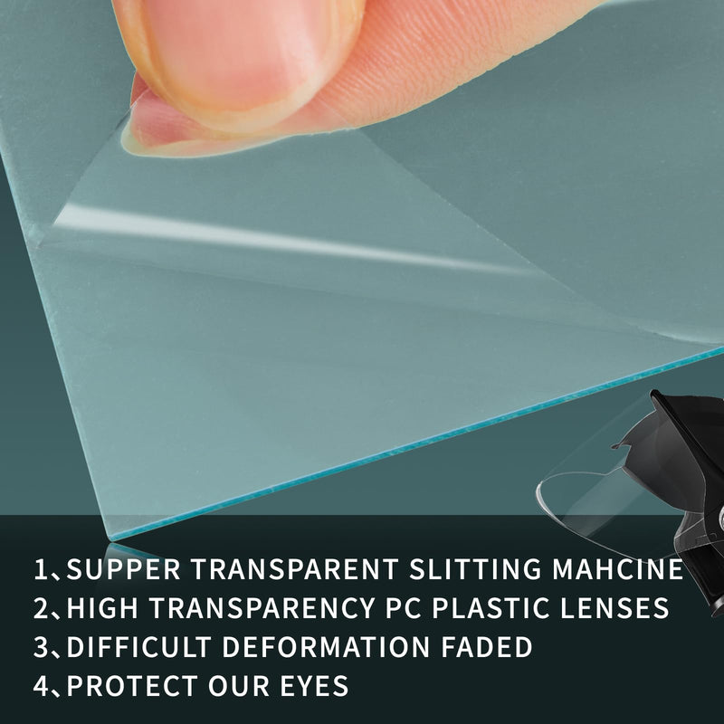 [AUSTRALIA] - 30 Pcs 4.5" x 3.94" Clear Welding Lens 0.04" Thick Welding Cap Hood Clear Lenses Replacement Transparent Universal Helmet Accessories Top Protection for Protecting Eyes 4.5 x 3.94" 30 