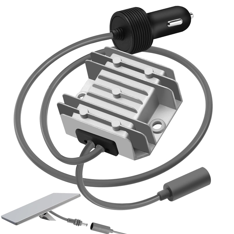 [AUSTRALIA] - Starlink Mini Car Adapter with 12V to 30V 3.5A Step Up Converter [Supports up to 150FT Extension Cable] Starlink Mini 12V Adapter, Car Charger, Ideal for RV, Boat, Trailer Silver 
