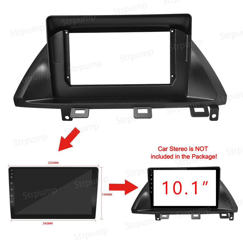 10.1'' Car Radio Stereo Fascia Frame Panel Trim Bezel for Honda Odyssey 2005 06 07 08 09 10 Mounting Kit USA Version 10.1 inch