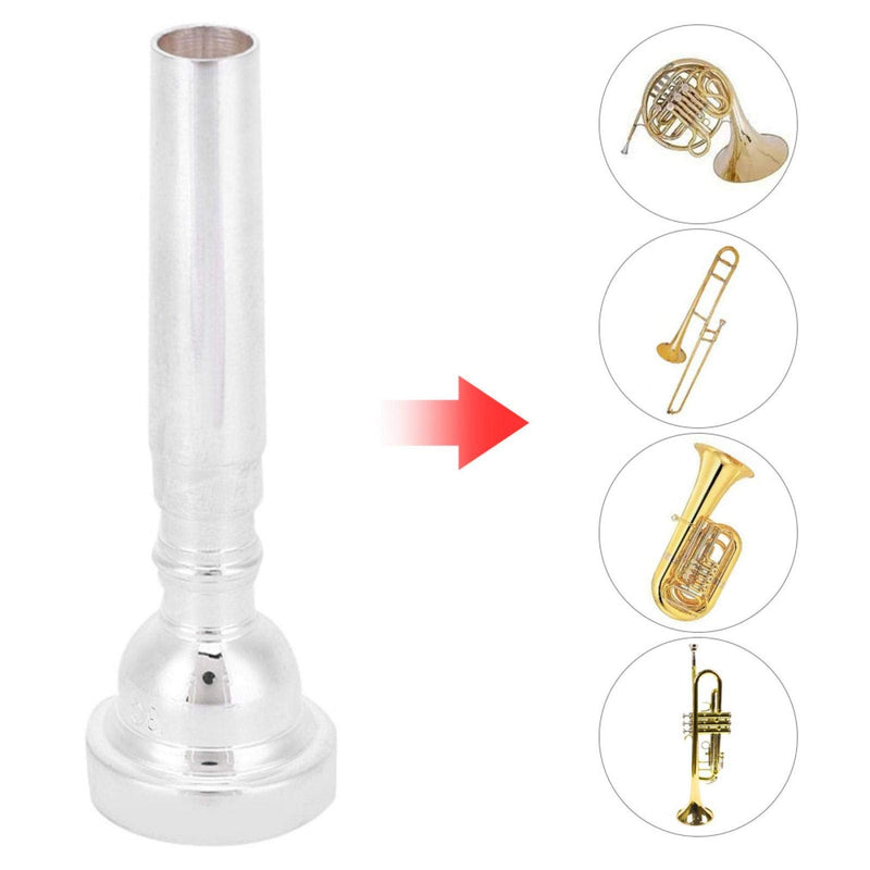 3c Trumpet Mouthpiece Musical Instruments For Bach Conn (Silver)