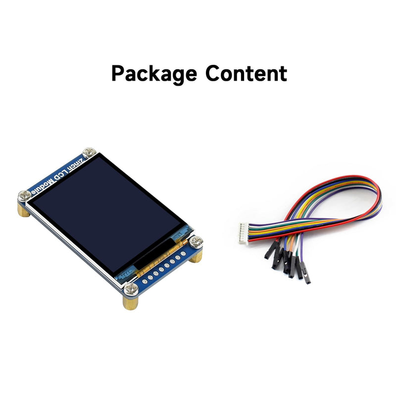 Waveshare 2inch LCD Display Module, Compatible with Raspberry Pi/Pi zero/Arduino/Esp32, with ST7789 Driver, 262K Color, IPS Screen, 240×320 Resolution, SPI Interface