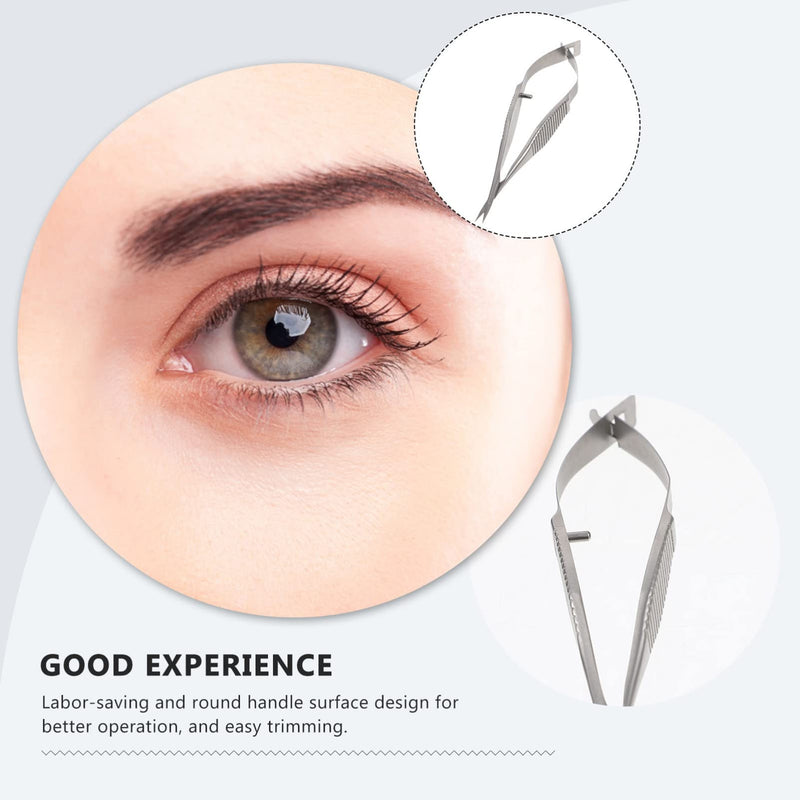 FOMIYES Microsurgical Scissors Unique Design Needle Holder Straight and Curved Flat Handles Suture Binding Pliers Micro Ophthalmic Surgical Instrument
