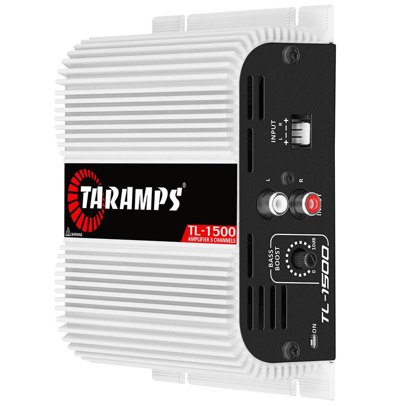 Taramp's TL 1500 2 Ohms 3 Channels 390 Watts Class D Full Range Amplifier, silver TL - 1500