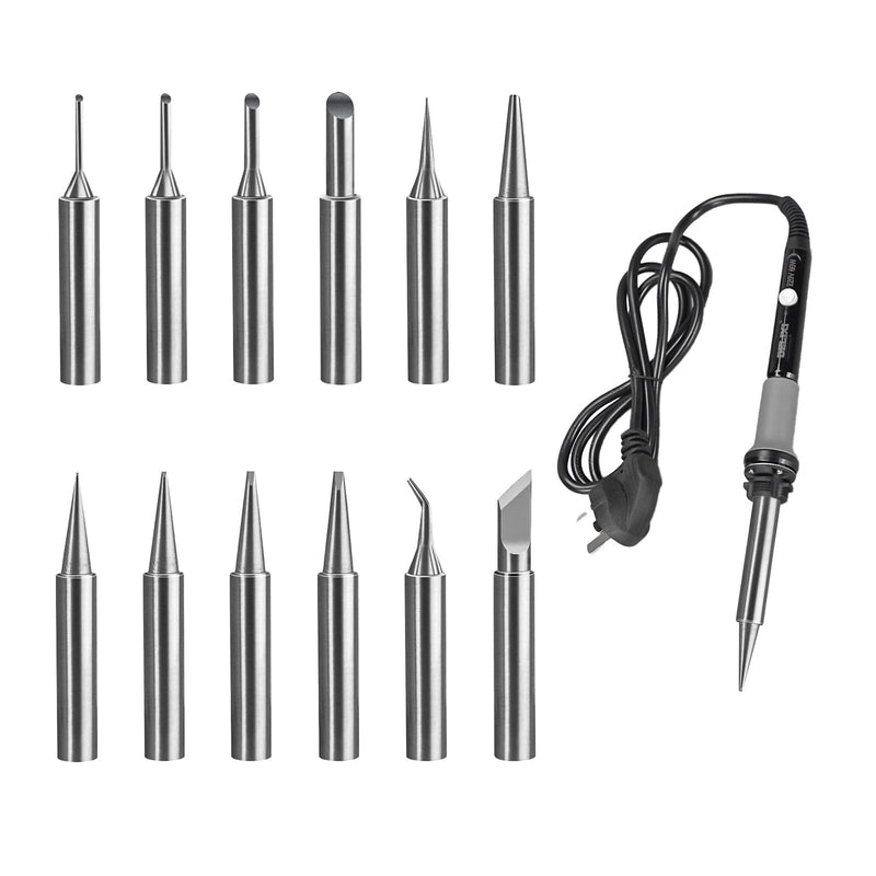 12 x Soldering Tip 900 m Set, Compatible with Hakko/Yihua/Atten Soldering Stations, High-Quality Replacement Tips for Soldering Irons and Welding Machine Accessories