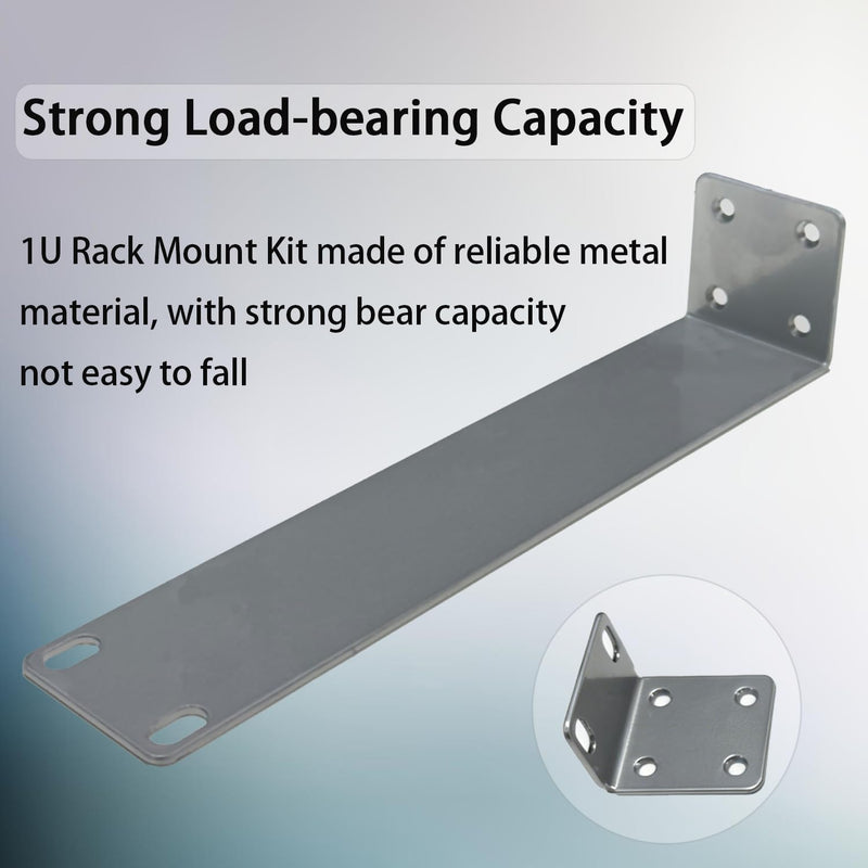 Rack Mount Kit Compatible for Ubiquiti Switches, 1U Rack Ears for US-8-150W UniFi Switch 8 Port and for EdgeSwitch ES-8-150W Switch 8 Port