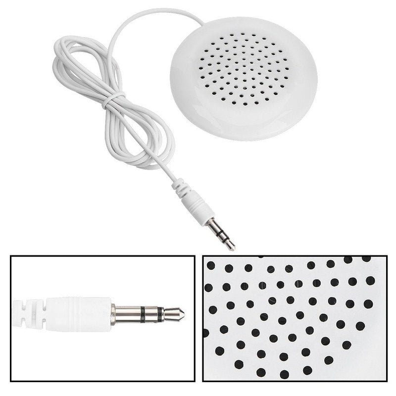 Brrnoo 5pcs DIY Pillow Speaker, Under Pillow Speaker, Portable Personal Speaker, 3.5mm Mini Stereo Speaker for MP3 Phone Portable CD
