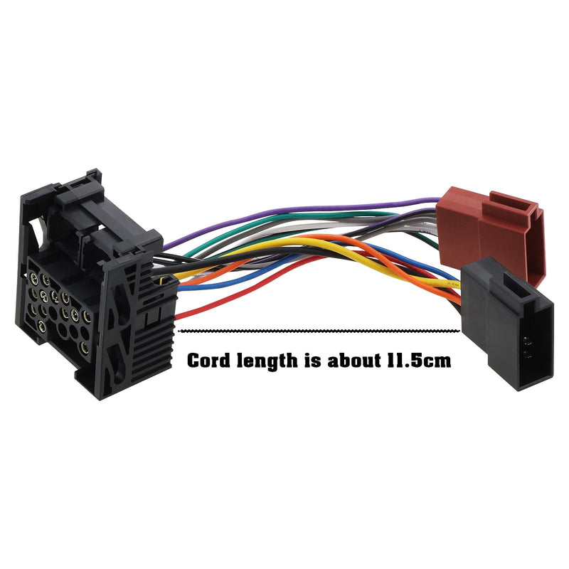 eMagTech Car Radio Adapter Old 17-pin Compatible with BMW 3 Series Compatible with BMW 5 Series Compatible with BMW 7 Series Radios Cord Length 11.5cm
