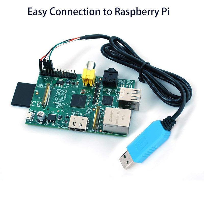 EVISWIY PL2303TA USB to TTL Serial Cable Debug Console Cable for Raspberry Pi 3 Pack USB TTL Cable