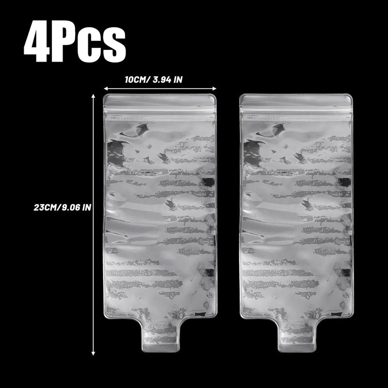 4Pcs Universal Waterproof Phone Bag Motorcycle Charging Pouch Clear PVC Rainproof Case for Bike Scooter Handlebar Mount Accessories