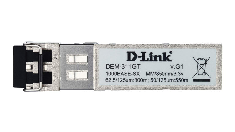 D-Link Gigabit Ethernet Optical Transceiver Multimode 1000BASE-SX SFP Module (DEM-311GT)