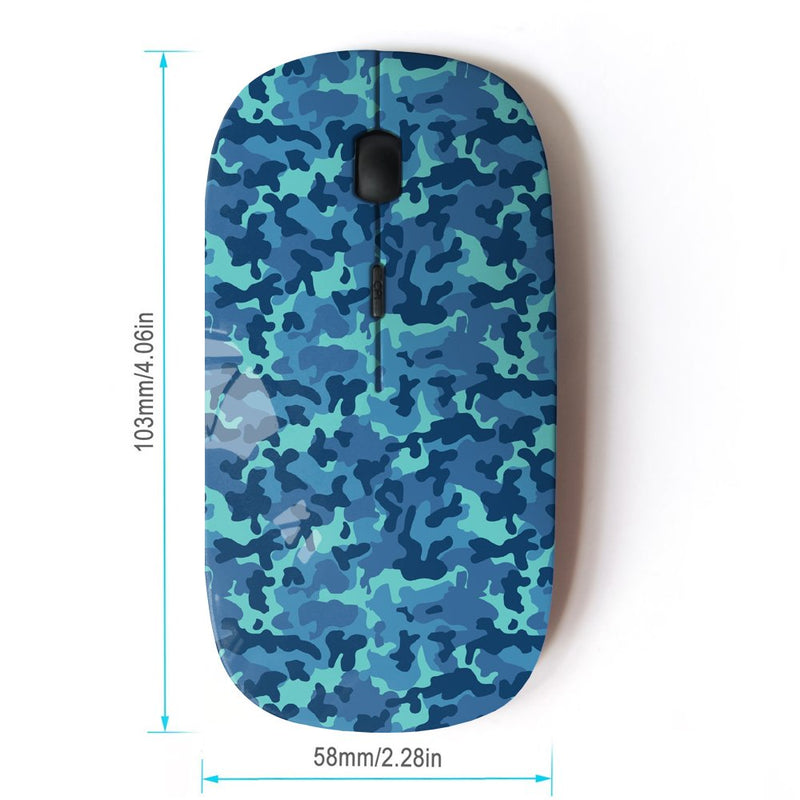 KOOLmouse [ Optical 2.4G Wireless Computer Mouse ] [ Blue Camo ]